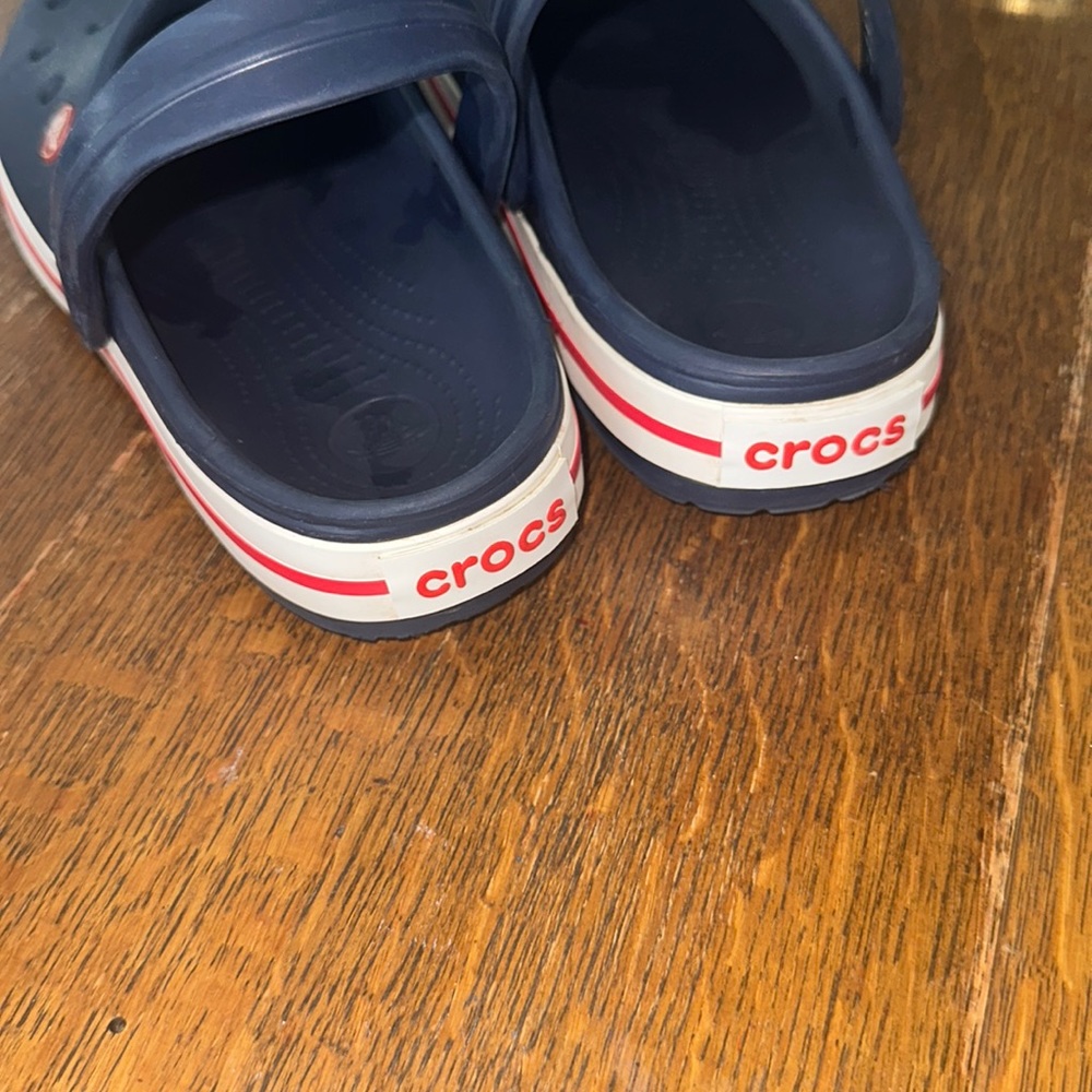 Crocs Classic Crocband Clog Navy/Red/White M9 W11 Unisex - Picture 3 of 5